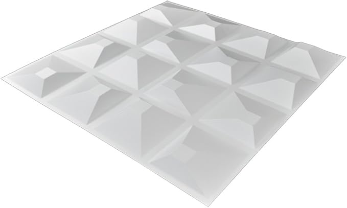 Art3d Decorative 3D Wall Panel, 32 Sq.FT PVC Interior Wall Decor for Living Room, Bedroom, Lobby, Office, Shopping Mall, White