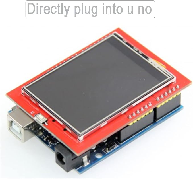DIYmalls 2.4" inch TFT LCD Display Module ILI - 9341 Resistive Touchscreen 5V/3.3V 8-bit Parallel Interface w/SD Card Slot for Arduino Mega-2560
