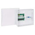 ICC 14” Plastic Structured Wiring Enclosure with Cover, Media Enclosure with CAT6 8-Port PoE++, 1x8 Bridged Telephone RJ31X, & 1x6 Video, Cable Management Box, UL Listed TAA Compliant, ICRESDP14K