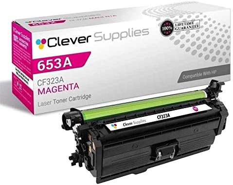 CS Replacement Toner Cartridge Compatible with HP 653A CF323A Magenta M680dn M680f Color Enterprise MFP M680z Pro 600 Color MFP M675