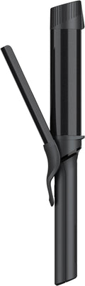 GLAMPALM Professional Curling Iron 1.6" - Long Barrel Ceramic Hair Curler for Women, Korea's No.1 Salon Hot Tool, 5 Temps & 30s Heat-up, 3D Swivel Cord & Dual Voltage, Black (GP628) (1.6")