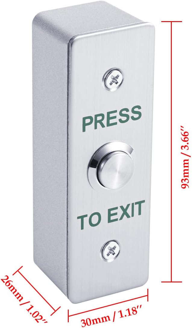 Door Access Control System 1200lbs Magnetic Lock Kit with ZL Bracket 4 Remote Controls Stainless Steel Exit Button