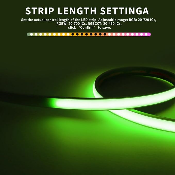 LOAMLIN DR04W RGBW SPI SMD COB 3PIN Addressable LED Strip 2.4GHz Tuya WiFi Controller, Support Alexa Google Home Smartphone APP Control Compatible with WR01RF RC03RFB Remote(No for WS2812B WS2811)