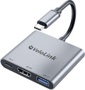 Usbc to hdmi Adapter,hdmi to USB c with 100W PD & USB 3.0,4K HDMI to Typec Adapter, USB C Hub Multiport AV Converter Compatible with MacBook,Laptops, iPhone,PC, Nintendo Switch,steam Deck, rog Ally