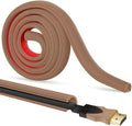 RPXRPXSide Open One Cord Cable Raceway Wire Cover for Cords, Our Cable Track is Best Suited for one Wire (Diameter <0.27"),Wire Raceway Management Cable Concealer Channel (Brown, 39in)