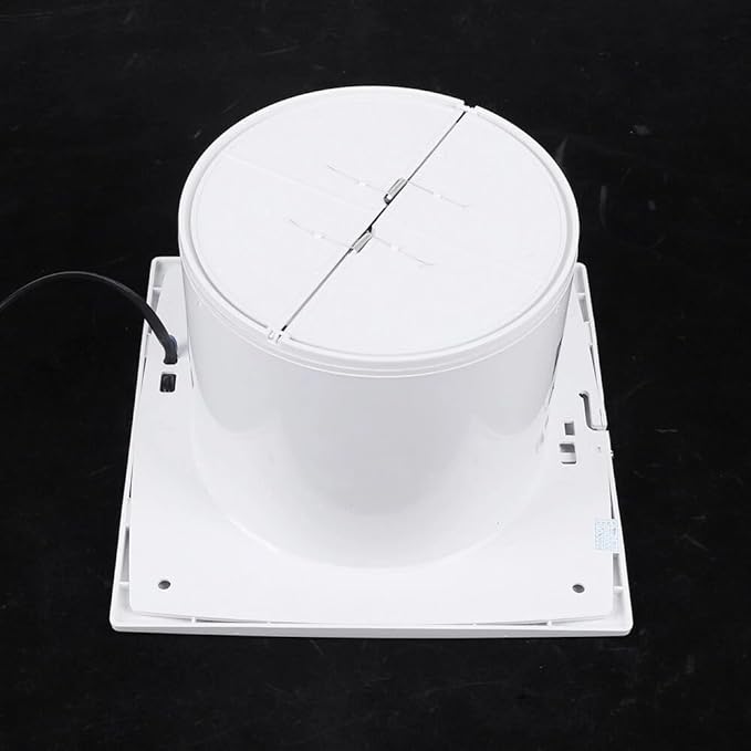 Verizcc Exhaust Fan Extractor, Ventilation Fan Bathroom Garage Exhaust for Kitchen, Bathroom, Bedroom, Low Noise and Energy Saving Waterproof, White