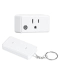 TREEWELL Remote Control Outlet, 200FT Long Range Wireless Light Switch, Mini Electrical Outlet Plug, 15A/1875W High-Power for Lamps, Lights, Household Appliances, FCC & ETL Listed