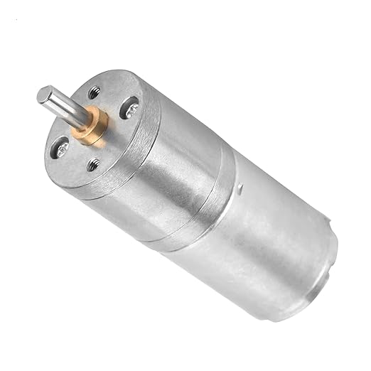 25mm DC 12V 25GA 370 Low Speed Metal Gear Motor for Electronic Locks Robots Electric Curtains and Doors Metal Gears Quiet High Performance for Mixers Monitoring Equipment and Pet Feeders