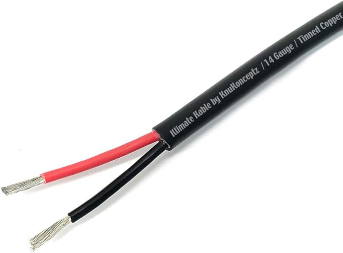 KnuKonceptz Direct Burial Outdoor Tinned Copper Speaker Wire (14 Gauge - 100 Feet)
