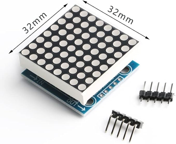 EC Buying MAX7219 Dot Matrix Display - 10pcs SCM Control Drive LED Display with Red Display