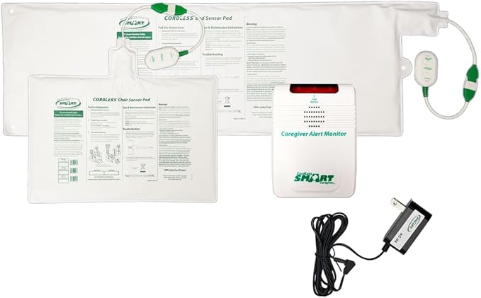 Smart Caregiver Cordless Bed and Chair Exit System - No Alarm in Resident's Room! Smart Caregiver 433BC1AC-SYS