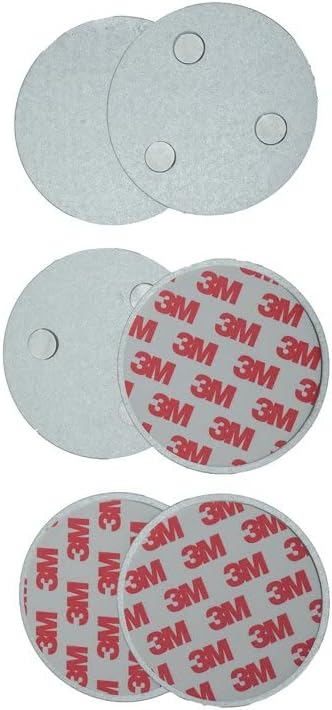 meioro Magnetic Smoke Detector Installation Tool,Quick and Easy Fastening Ceiling Mounted Kit for Smoke Alarm Ø 70mm,No Need Drill 10 Seconds Install Smoke Sensors(2 pcs)