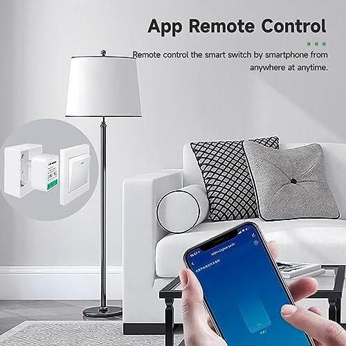 IHSENO ZigBee3.0 Smart Switch Mini Relay Switch, ZigBee Smart Light Switch Need Zigbee Hub Work with Tuya Smart Life APP Smart Button Scene Remote for Tuya Smart Home Devices (4)