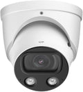 EmpireTech IPC-Color4K-T 4K Full-Color Ultra Low Light 8MP 1/1.2" CMOS Smart AI Starlight Turret IP Camera,Build-in Warm LED, Built-in Mic,Motion Detection,PoE and ePoE,IPC-Color4K-T 3.6mm White