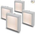 MAZ-TEK Plug in Dimmable Led Night Light with Auto Dusk to Dawn Sensor, Soft Warm White Nightlights for Hallway,Bedroom, Kids Room, Kitchen, Stairway, 4 Pack