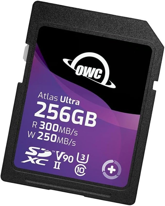 OWC Atlas Ultra 256GB SDXC UHS-II V90 Media Card