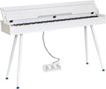 KUMENG Digital Piano 88 Key Weighted Keyboard,Full-Size Desk Progressive Hammer-Action Electric Piano For Beginners, With Sheet Music Stand, Pedal,Power Adapter, Headphone Mode, Usb-Midi