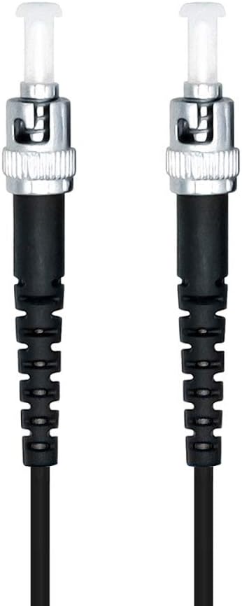 Jeirdus 10M ST to ST Outdoor Armored Simplex 9/125 SMF Fiber Optic Cable Jumper Optical Patch Cord Singlemode 10Meters 33ft ST-ST