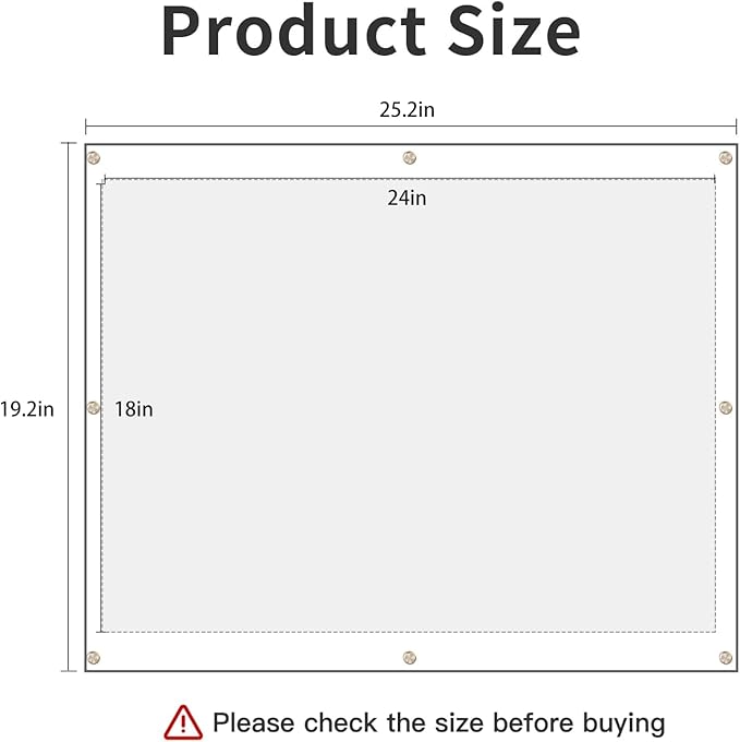Kalami 18x24 Picture Frame Wall Mount Self Adhesive, Clear Acrylic No Drill Floating Frameless Poster Frame for Family Photo Oil Paintings Maps or Other Artworks, Full Frame Size 21x25