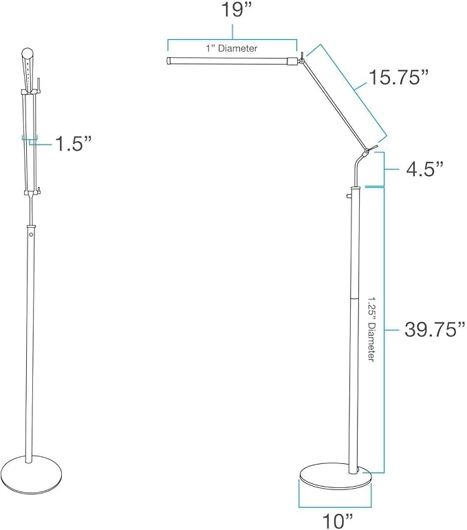 Cocoweb High Powered, dimmable, LED Floor Lamp - Fled-GPS (Mahogany Bronze)