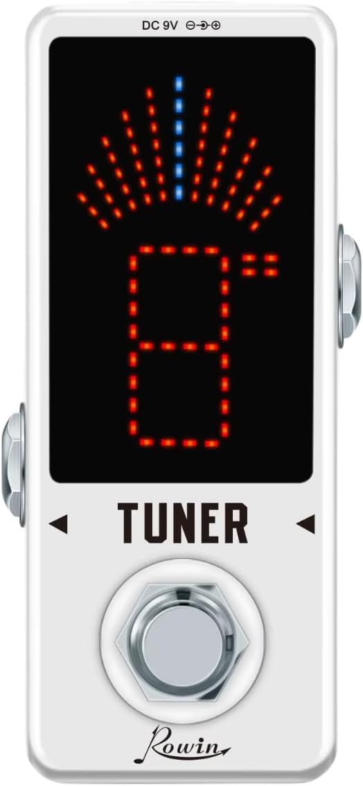 Rowin High Precision Guitar Chromatic Tuner Pedal Ture Bypass
