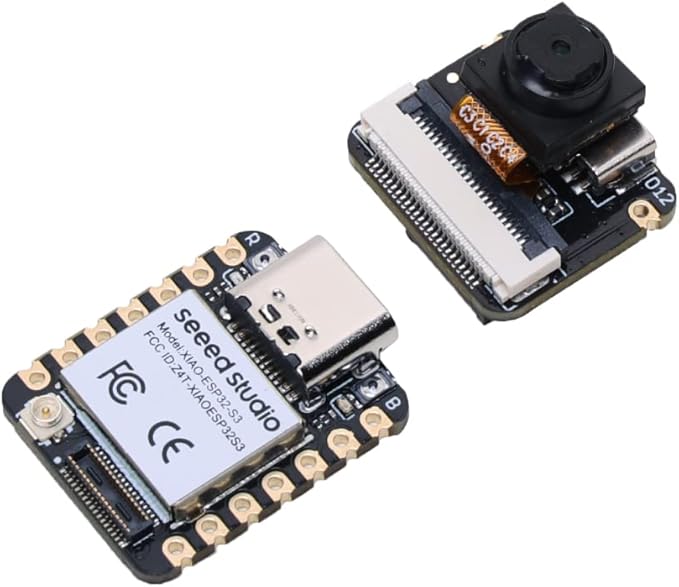 Seeed Studio XIAO ESP32 S3 Sense - 2.4GHz Wi-Fi, BLE 5.0, OV2640 Camera Sensor, Digital Microphone, 8MB PSRAM, 8MB Flash, Battery Charge Supported, Rich Interface, IoT, Embedded ML …