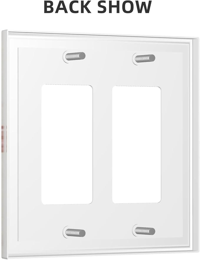 Bvtewkhz Floral Plant Watercolor Flowers 2 Gang Double Toggle Decorative Outlet Covers Light Switch Plate Electrical Receptacle Switchplate For Bathroom Kitchen Bedroom