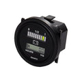HonorMeet 12V/24V 36V 48V/72V Golf Cart Battery Meter,Lead Acid Battery Level Indicator,Charging Reminder,Resettable Hour Meter for Golf Cart Club Car Forklift Go-Kart Motorhome Electric Car Go-Kart.