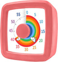 MEPHILIMIA Visual Timer for Children, 60 Minute Countdown for Classroom, Office, Kitchen, Desk, Kids Time Mana Gement Tools with Quiet Operation, Pomodoro Timer Rainbow Pattern