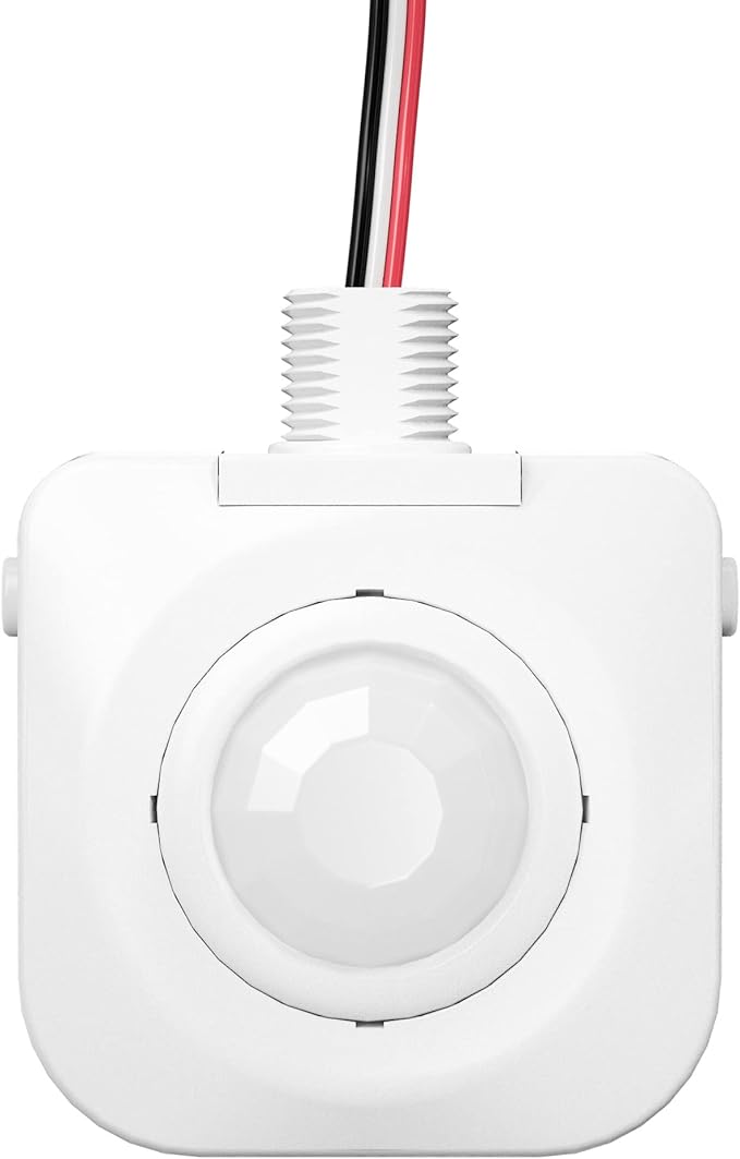 Everelectrix Single Pack Ceiling Occupancy Motion Sensor, Passive Infrared Technology, High Bay Fixture Mount 360 Degree, Hard-Wired, 120-277 VAC, Commercial, Industrial Grade Occupancy Sensor