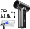 VORMIVIOT Compressed Air Duster 110000 RPM Electric Air Duster, Reusable no Canned Keyboard Cleaner for Office, Cordless Air Duster for Computer/Car