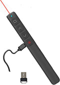 [M Monoie] Wireless Presenter, 2.4GHz USB Control Presentation PPT PowerPoint Clicker for Keynote, Laptop, Google Slides - Supports Hyperlinks & Tactile Buttons