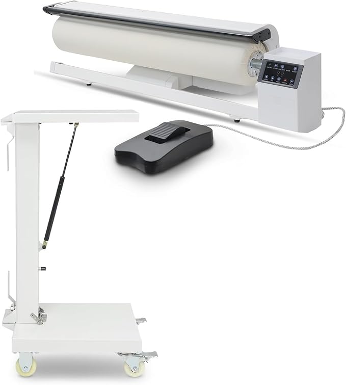 Rotary Roller Steam Press Iron, Hotel Linen Ironing Machine With Continuous Steam. For Bed Sheet,Pillowslip,Napkin,Tablecloth And Almost Any Flat Appropriately Sized Textile[Machine with stand]