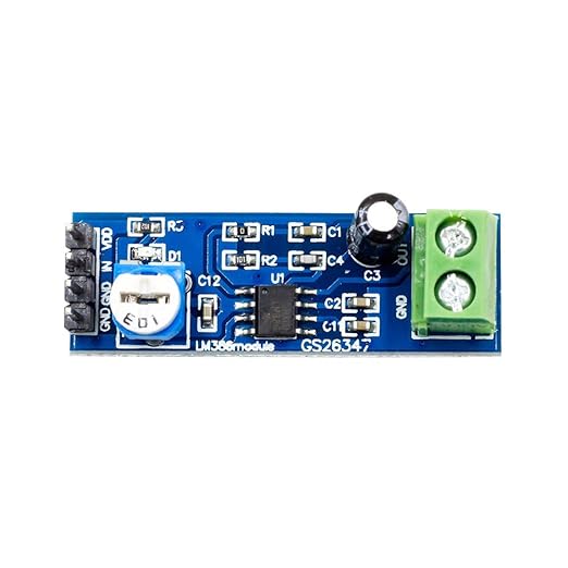 Onyehn 10pcs LM386 200 Times gain Audio Power Module for Arduino EK1236 (Amplifier Board Mono Power Amplifier 5V-12V 10K Adjustable)