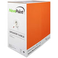 NavePoint 500ft in Wall Audio Speaker Cable Wire CL2 14/4 AWG Gauge 4 Conductor Bulk White