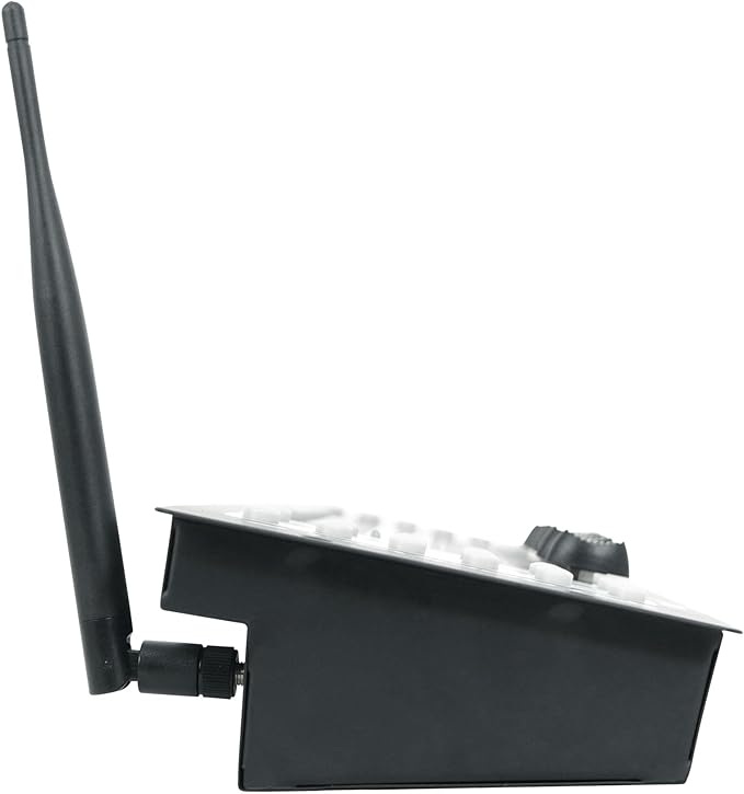 Rockville ROCKFORCE W2 192-Channel Wireless 2.4GHz DMX Lighting Controller, Built-In Transmitter, Music Triggering, Programmable Scenes, for DJs and Stage Lighting