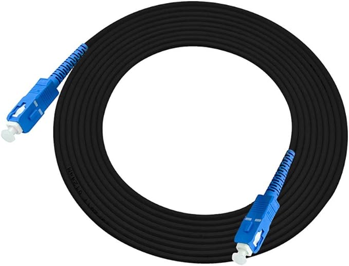 Jeirdus 600M SC Outdoor Armored Simplex 9/125 SM Fiber Optic Cable Jumper - Optical Patch Cord, Singlemode, 600Meters/492ft SC-SC