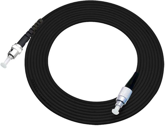 Jeirdus 450M FC to ST Outdoor Armored Simplex SM Fiber Optic Cable Jumper Optical Patch Cord Singlemode 9/125 450Meters FC-ST
