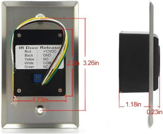Olideauto Touchless Commercial Door Opener Automatic with 2pcs 304 Stainless Steel Touchless Hand Sensor