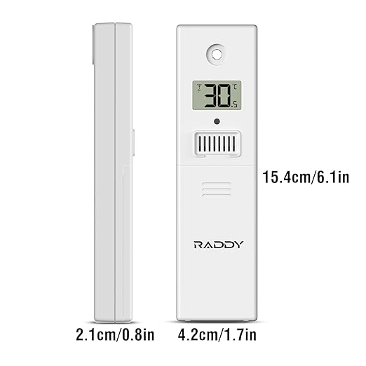 Raddy R5 Indoor Outdoor Wireless Remote Sensor for VP7 Professional Weather Station