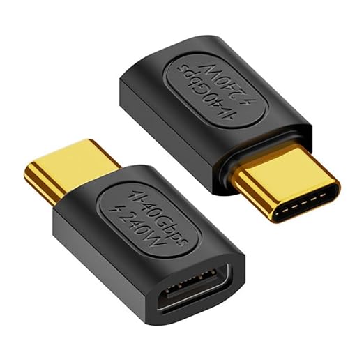chenyang USB C Connector USB4 Type C 240W Power 40Gbps Data 8K Video Extension Connector Adapter for NS Phone Laptop