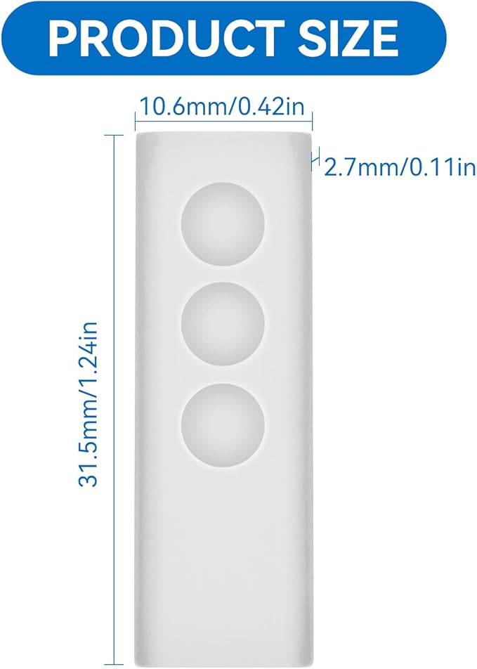 Protective Silicone Case Cover for SimpliSafe KeyFob - Arm and Disarm Remotely, Flexible Case for SimpliSafe Home Security System KeyFob - Latest Gen (White)