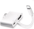 Kinhaly USB C to HDMI for TV, 4K@60Hz Type C to HDMI Adapter with Charging Port, iPhone to Hdmi to USB C Adapter Compatible for iPhone 16/15 Series/iPad Pro/Galaxy/MacBook Pro to HDTV Projector