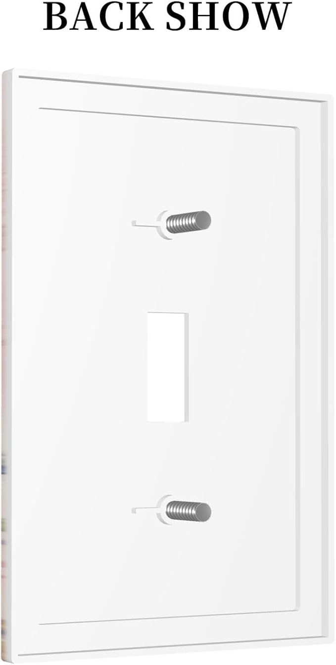 Bvtewkhz Floral Birds Morris 1 Gang Single Toggle Decorative Outlet Covers Light Switch Plate Electrical Receptacle Switchplate For Bathroom Kitchen Bedroom