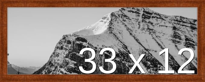 Frame It Easy 33 x 12 Russet Wood Frame (Derby)