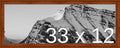 Frame It Easy 33 x 12 Russet Wood Frame (Derby)