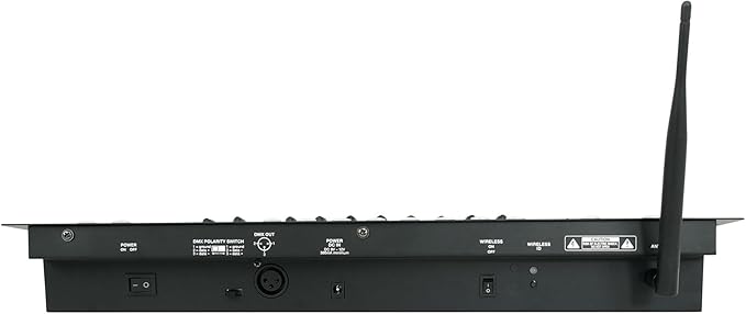 Rockville ROCKFORCE W2 192-Channel Wireless 2.4GHz DMX Lighting Controller, Built-In Transmitter, Music Triggering, Programmable Scenes, for DJs and Stage Lighting
