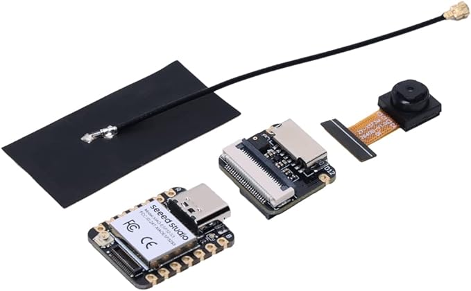Seeed Studio XIAO ESP32 S3 Sense - 2.4GHz Wi-Fi, BLE 5.0, OV2640 Camera Sensor, Digital Microphone, 8MB PSRAM, 8MB Flash, Battery Charge Supported, Rich Interface, IoT, Embedded ML …