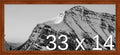 Frame It Easy 33 x 14 Russet Wood Frame (Derby)