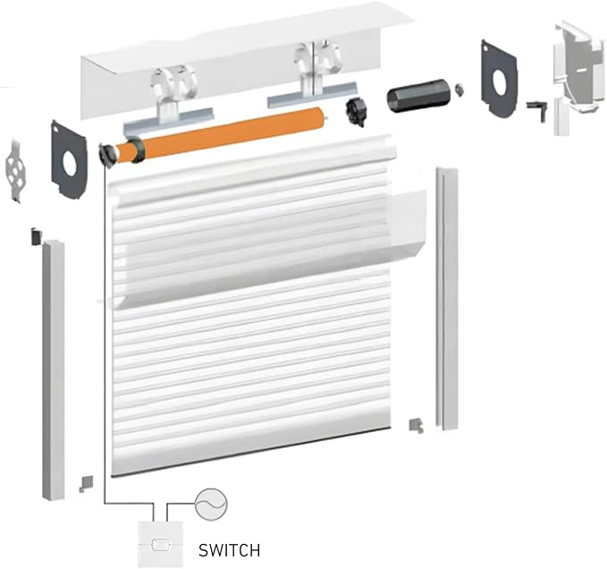 AC 110V/220V Hardwired Wall Controller | Roller Shutter Switch for Tubular Motors, Roller Shutters & Awnings